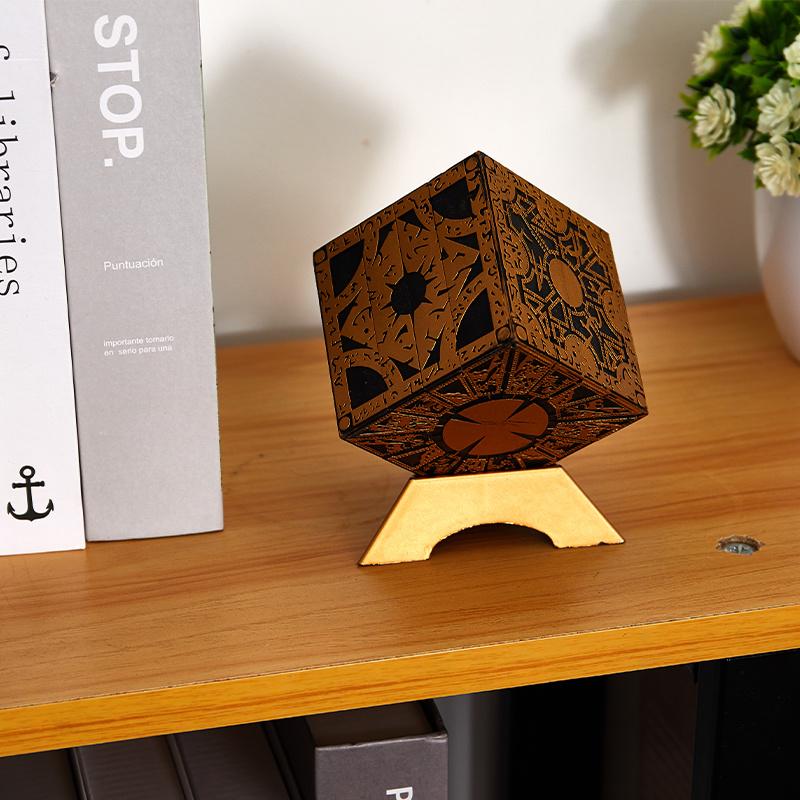 Hot Sale 1:1 Hellraiser Puzzle Box Moveable Lament Horror Terror Figures Film Serie Cube Fully Pinhead Prop Figurine Toy