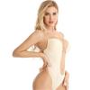 Siamese Underwear Backless Body Shapewear Seamless U Plunge Bodysuit Bridal Shaper Adjustable Strap Cut Out Brassiere Bodysuit