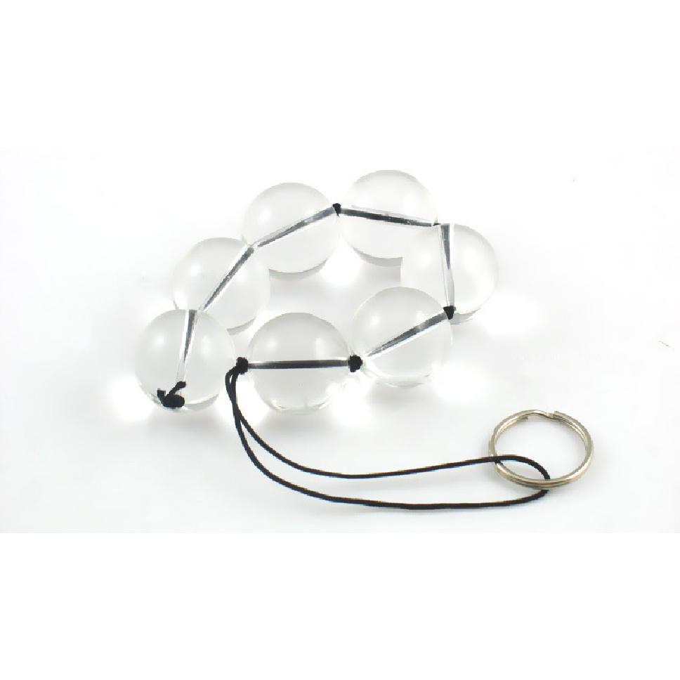 Lengthened Sexy Pull Beads 7 Ball Crystal Glass Vaginal Intercourse Flirting Masturbation Female Pull Beads Adult Sex Product Appliance