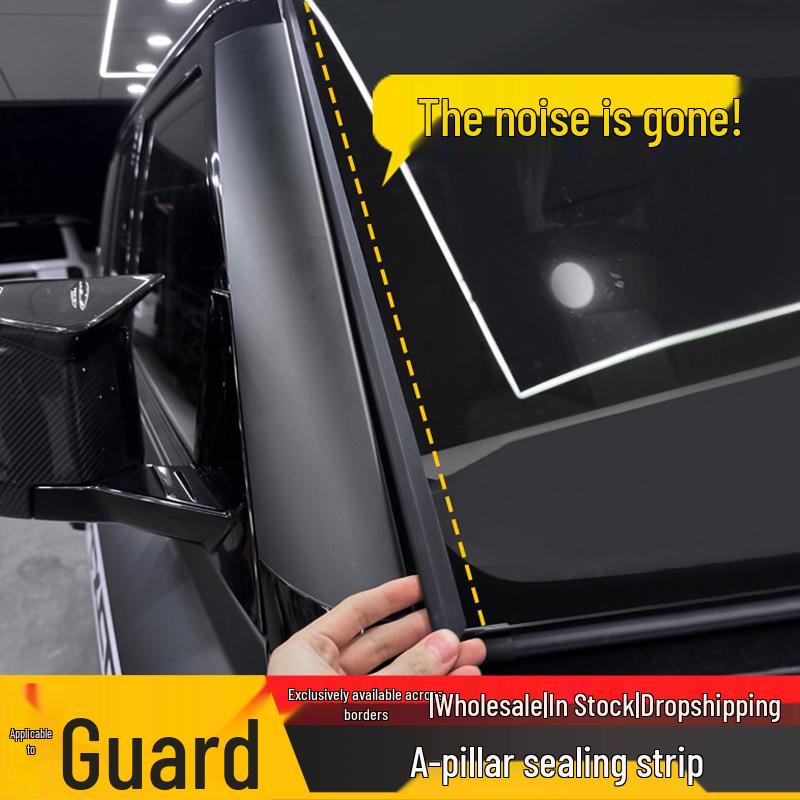 

Noise Reduction Sealing Strip for A-Pillar & Front Windshield, Compatible with 2020-2025 Land Rover Defender