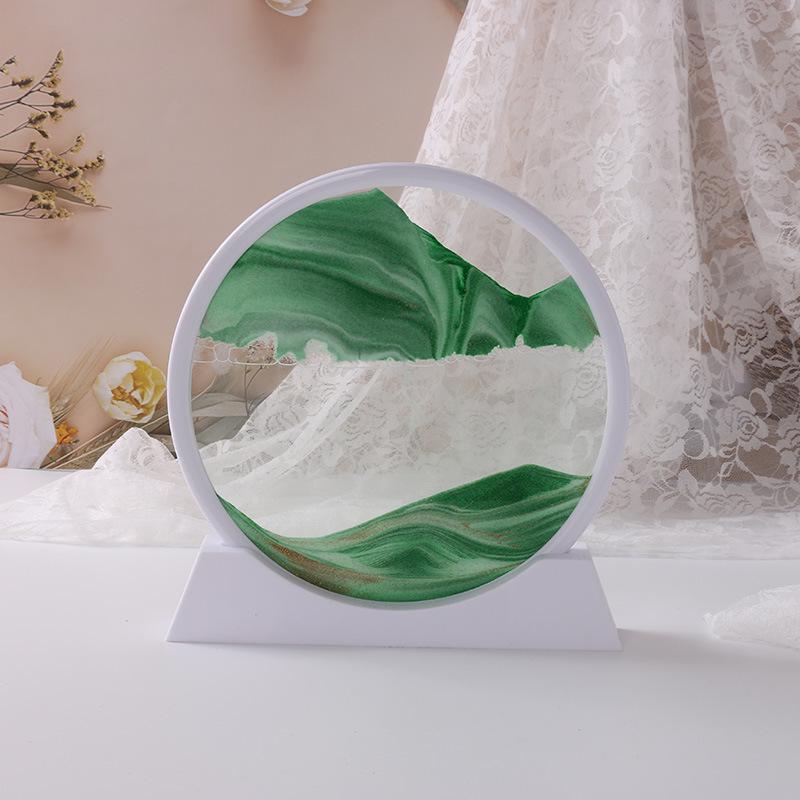 3D Quicksand Hourglass Art: Desktop Living Room Landscape Ornament Gift