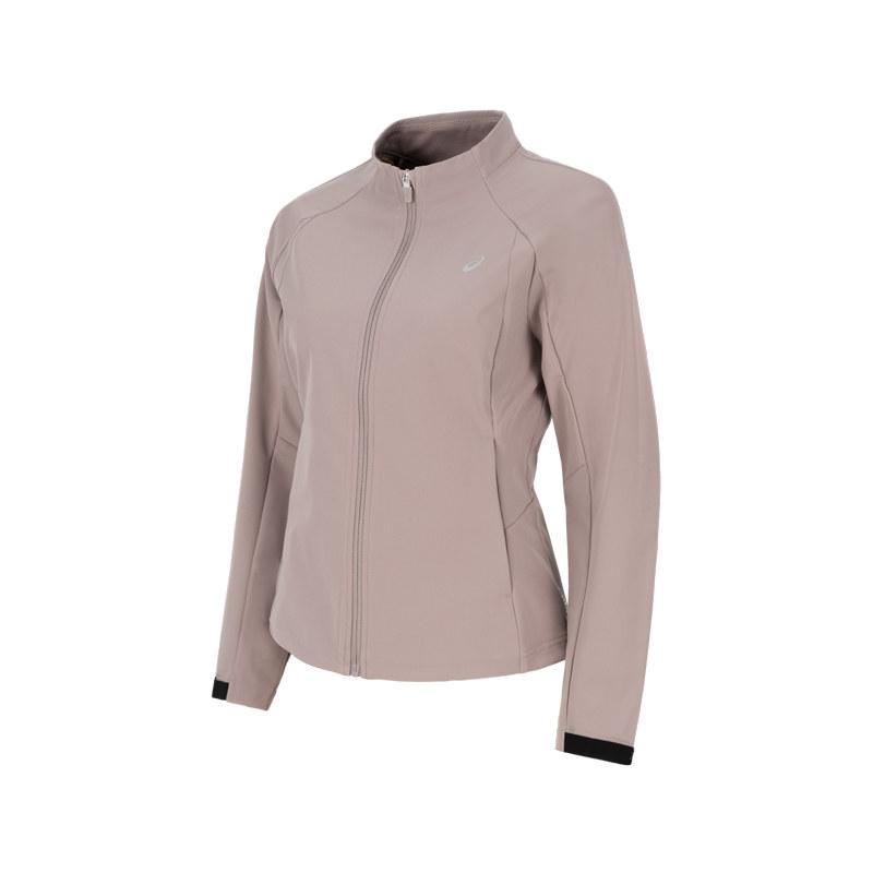 Asics Sports Windproof Water-Resistant Breathable Moisture-Wicking Warm Zip-Up Stand Collar Running Jacket Women jackets 2012D517-250