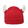 Douyin Internet Celebrity Live Wool Hat Personality Funny Hip Hop Trend Warm Hat Horn Cartoon Knitted Hat Men and Women
