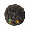 Cotton Polyester Blend Melon Skin Cap Distressed Denim Beanie New Docker Cap  Daily