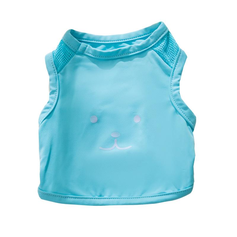 Spring and Summer Dog Dopamine Candy Color Two Feet Cool Vest Medium and Small Dog Cat Teddy Pet Dog Clothes