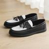 Fashion New Fashion Slip on Mens Loafers Soft Business Flats Simple Leather Moccasin Comfy Handmade Driving Footwear Non-Slip Boat Shoes