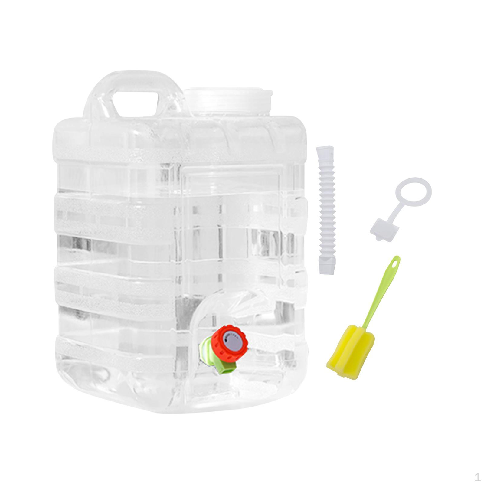 

Контейнер для питьевой воды с краном, кувшин для хранения, прозрачный резервуар для экстренных случаев, барбекю, 7.5L