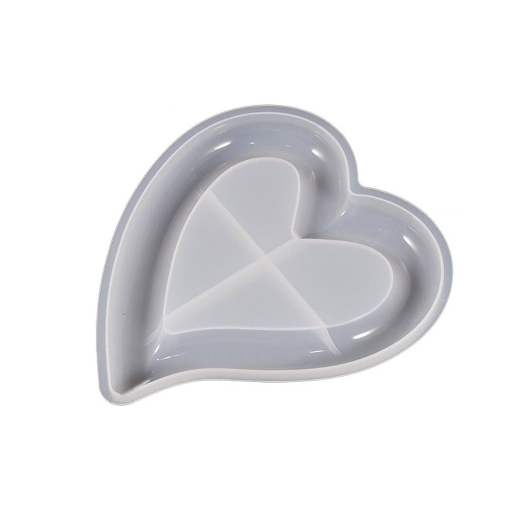 Gemeotric Love Bear Coaster formy żywiczne formy silikonowe Diy klej kryształowy taca do przechowywania formy do robienia talerz do przechowywania owoców
