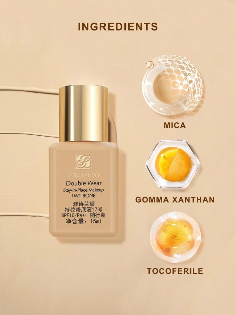 1W1 Bone Estée Lauder Double Wear 15ml - SPF10 24H Oil-Control Foundation