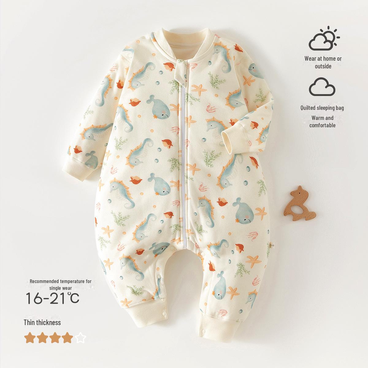 

Спальный мешок Four Seasons Baby Cotton с защитой от ударов и контролем температуры, идеально подходит для весны и осени 73 cm