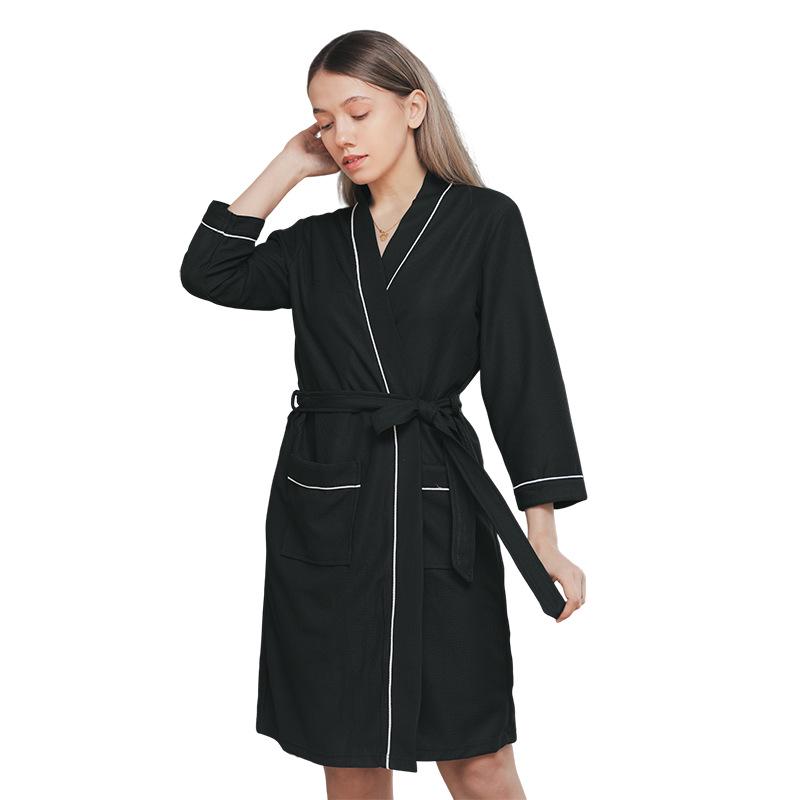 2026 Four Seasons Waffle-Style Couple Bathrobe – European & American Design