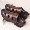 Men's Genuine Leather Sandals Luxury Casual For Men Summer 2024 Comfortable Moccasins Barefoot Hiking Outdoor Trekking Shoes