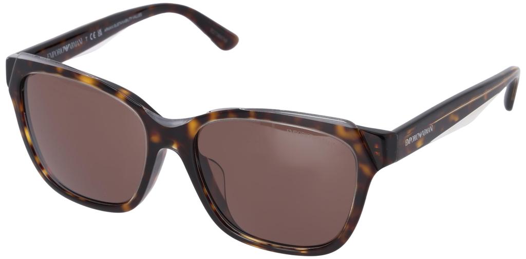 Emporio Armani EA4209F Shiny Crystal Size 56 Women's Havana/Top Sunglasses,