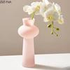 Green Glass Vase Flowers Pots Hydroponic Flower Vessels Desk Decoration Flower Arrangement  Floral Vases Room Aesthetic Decor