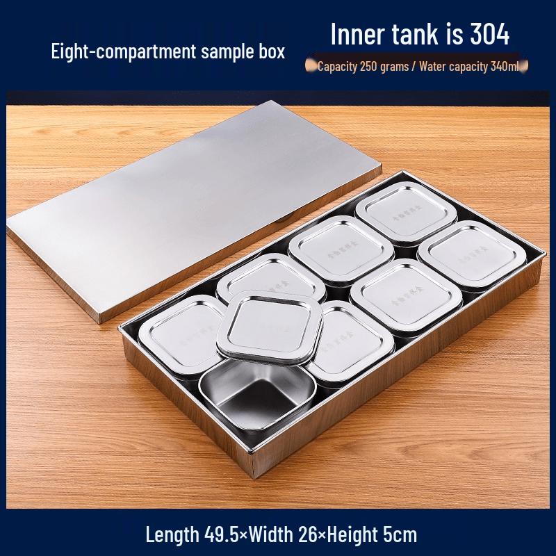 304 Stainless Steel Food Sample & Retention Box Set