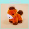 Cute Plaid Scarf Pony Plush Toy Doll Desktop Decoration Ornament Gift For