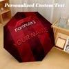 Ombrello Pieghevole Automatico F1 a 8 stecche, Personalizzato con Nome Testo, Ombrello Pieghevole Pioggia Sole Regalo