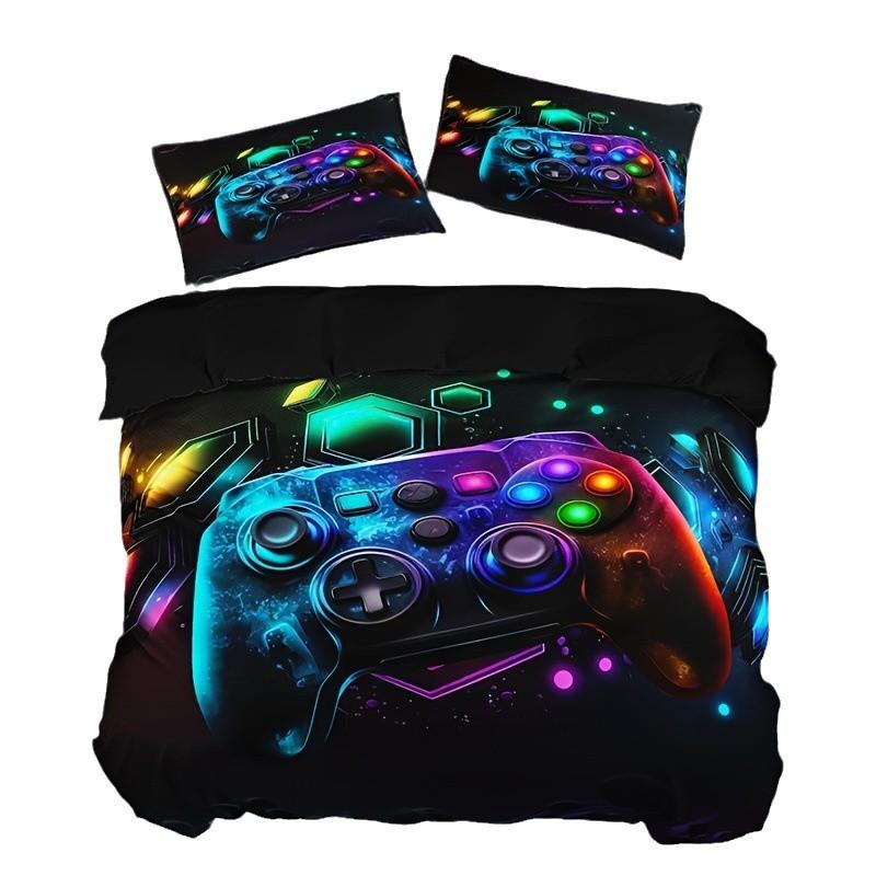 Cartoon Game Controller Comforter Cover 3D Hd Digital Printed Comforter Cover Set Bedding Kingsize Custom Designed Duvetcover