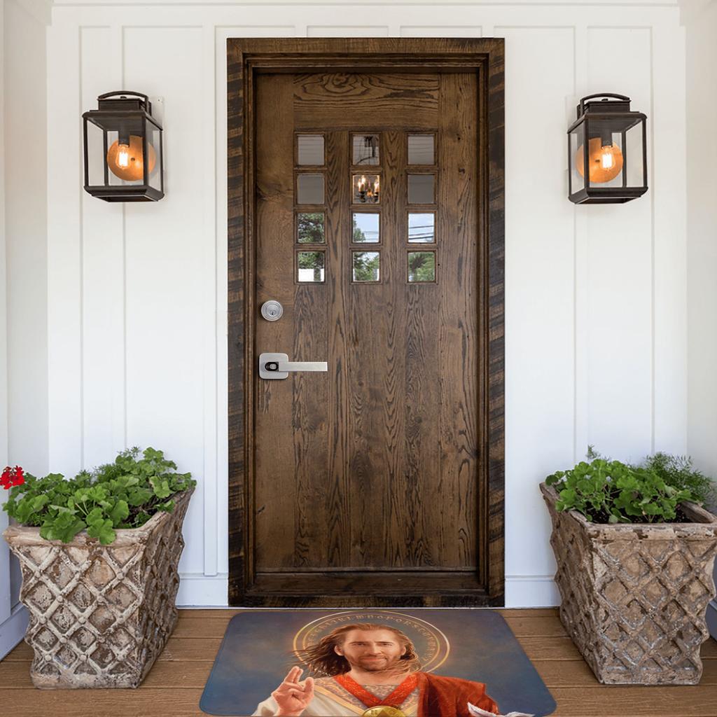 Saint Nicolas Cage Doormat Mat Anti-Slip Funny Meme Bathroom Kitchen Living Room Rug Carpet 40*60cm