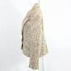 Chanel Domestic Genuine 03P P20675V12131 Shell Button Tweed Tailored Jacket Jacket 44 beigeUsed