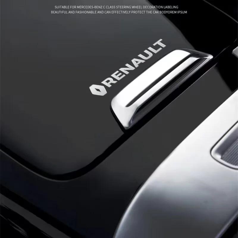 Metal emblem Auto Decor Decals Reflective Car Window Wiper Stickers for Renault Sport Duster Megane 2 3 Accessories T111