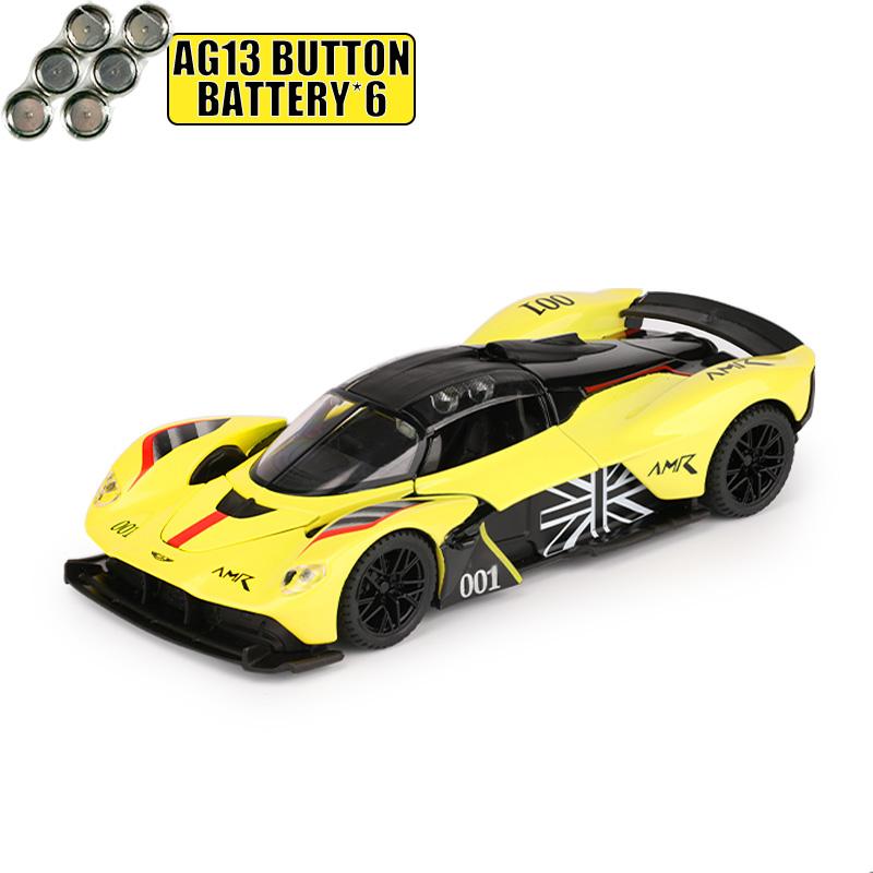 1/32 Aston Martin Valkyrie Supercar Alloy Metal Diecast Model Car Collectibles Boy’s Birthday Gift Home Trendy Ornaments & Gift