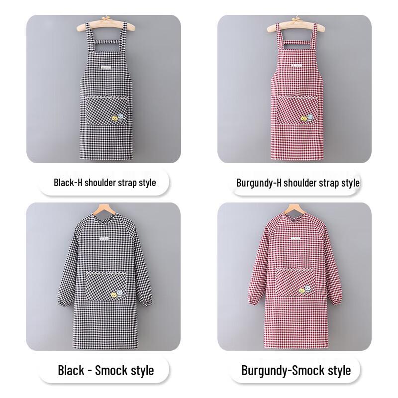 Lijiuhong Unisex Long-Sleeved Kitchen & Work Apron