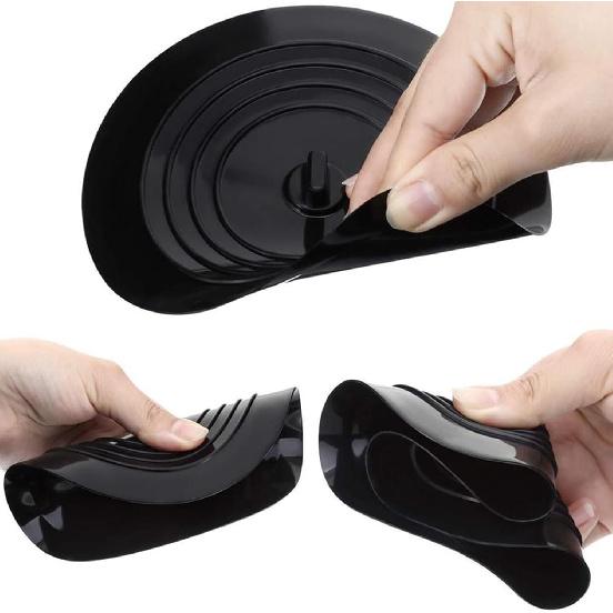 Large Silicone Tub Stopper,6 inches Drain Plug Stopper Flat Suction Cover for Bathtub Kitchen Bathroom Accessories (White)