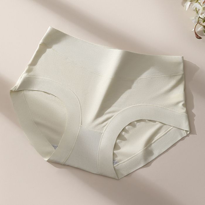 Ladies Spring and Autumn Sweet Pure Cotton 10A Antibacterial Comfortable Skin Friendly Waist Triangle Briefs