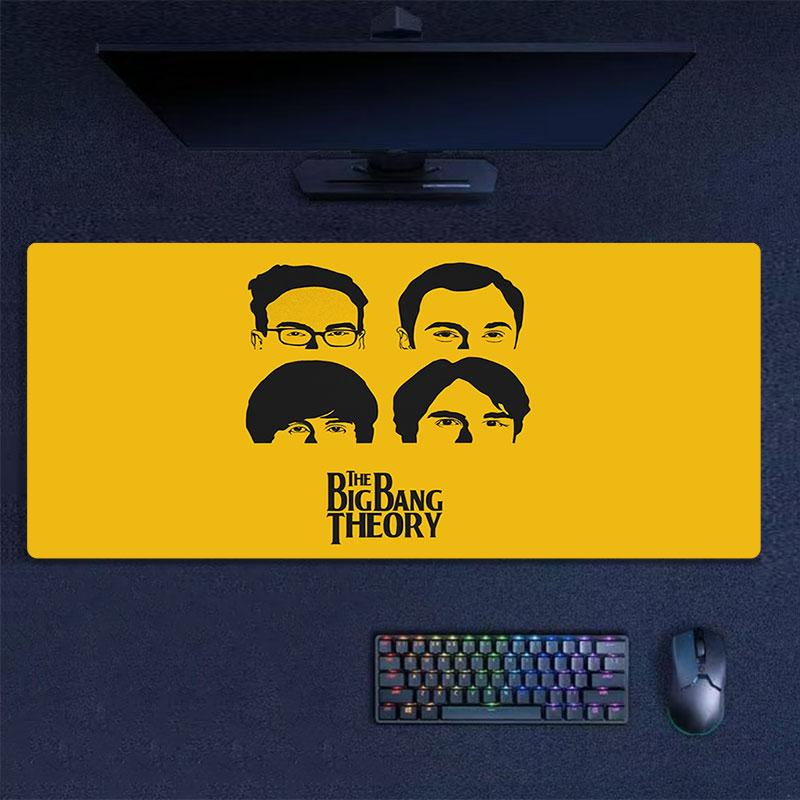 The Big Bang Theory Mouse Pad, Large Gaming Desk Mat, Non-slip XXL Mousepad for Laptop & Tablet, Mini PC Playmat with Stitched Edges