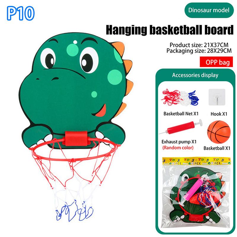 Supports de basket-ball réglables pour enfants Forme d'animaux de dessin animé Panier de tir Sport intérieur extérieur Jeu de société Jouets pour enfants