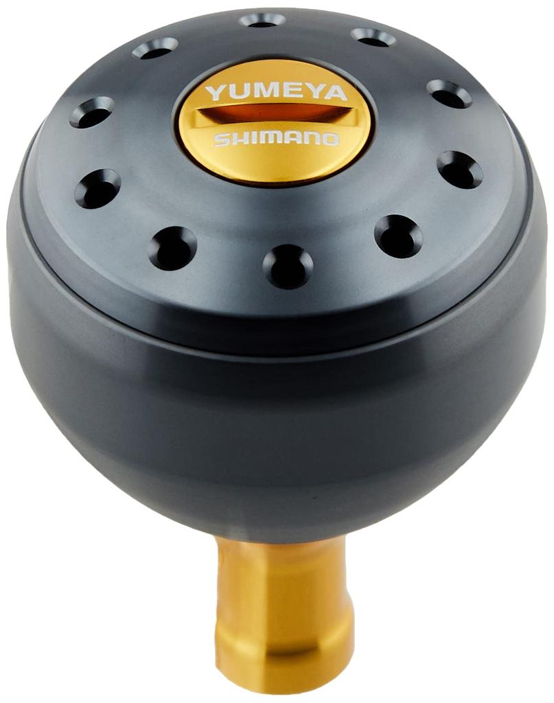 Genuine Shimano Yumeya Aluminum Round Power Handle Knob, Gray, S, for Type A Reels (Product Code 27146)