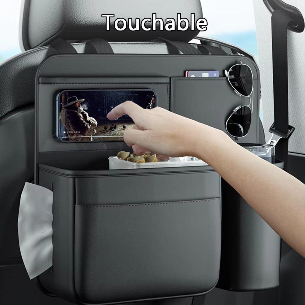 Creative Seat Back Hanging Bag Household Vehicle Organizer Car Trash Can  Car Supplies
