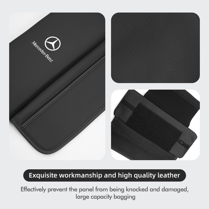 Car Armrest Box Height Cover Side Storage Pocket Accessories For Mercedes Benz W202 W212 W126 W140 W168 W177 CLS GLE GLC GLS CLA
