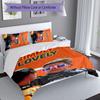 3pcs Racing Driver M-Max Verstappen Themed Duvet Cover Set, Includes 1 Duvet Cover and 2 Pillowcases,Skin-Friendly&Comfortable Fabric,Suitable Bedding