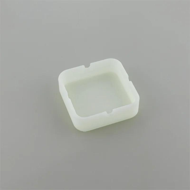 Portable Ashtray Glow In The Dark Luminous Silicone Soft Ashtray for Smoking Cigarette Cigar Round Durable Ashtray