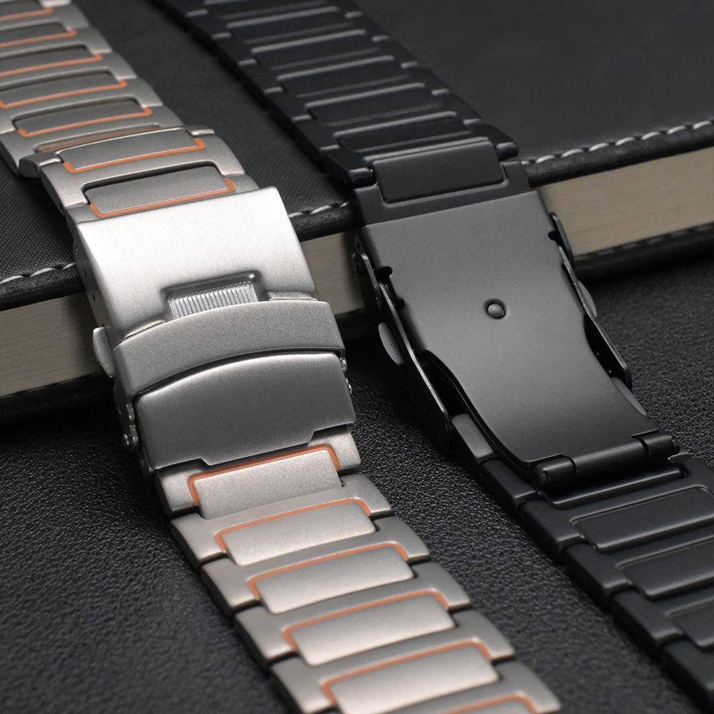 Titanium Wrist Band for Samsung Galaxy Watch 8 Classic 46mm 8 44mm 40mm Luxury Business Strap for Samsung Galaxy Ultra 47mm