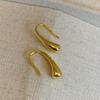 Elegant Water Drop Stainless Steel Earrings for Women - Niche, Trendy Design