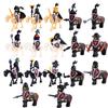 MOC Medieval Skeleton Centaurs Knights Mini Action Figures Building Blocks Roman Horse Soldier Bricks Toy for Children XMAS Gift