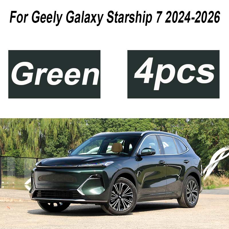 Para Geely Galaxy Starship 7 EM-i Accesorios 2024-2026 4 Piezas Guardabarros Delanteros Pintados Protectores contra Salpicaduras Extensiones de Guardabarros Accesorios para Coche