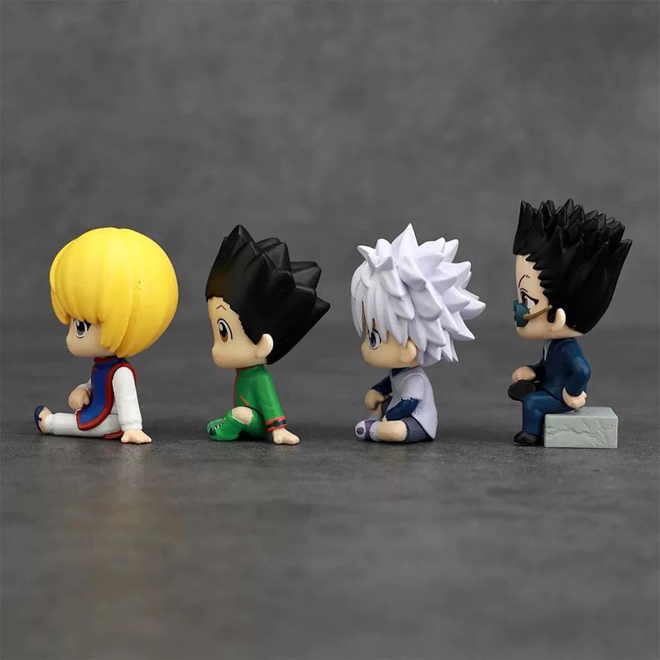 Aixlan GON FREECSS Figure 4PCS SET Q Version HUNTER X HUNTER PVC Action Figure Amine Christmas Gift Collectible Figurine