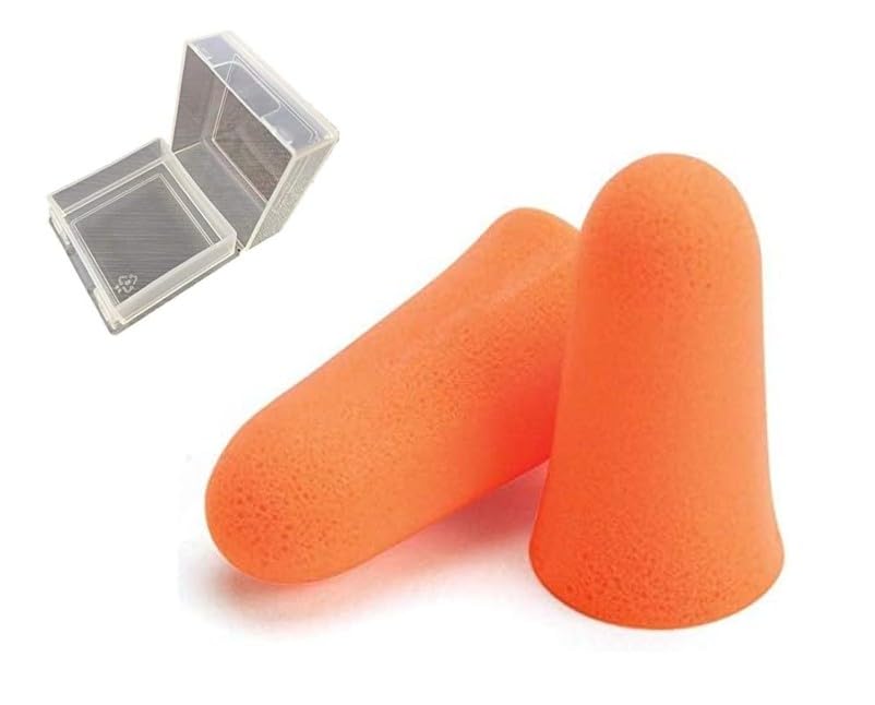 MOLDEX Cordless 6820 Mellows Case Disposable Individually Noise Airplane Authentic Earplugs, 50-Pair Pack, [Eco-Pack Set], Earplugs, Wrapped,