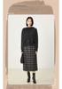 Northern Deer 2025 Early Autumn Women's 100% Wool Cardigan Two-Piece Set with Diagonal Lapel Style