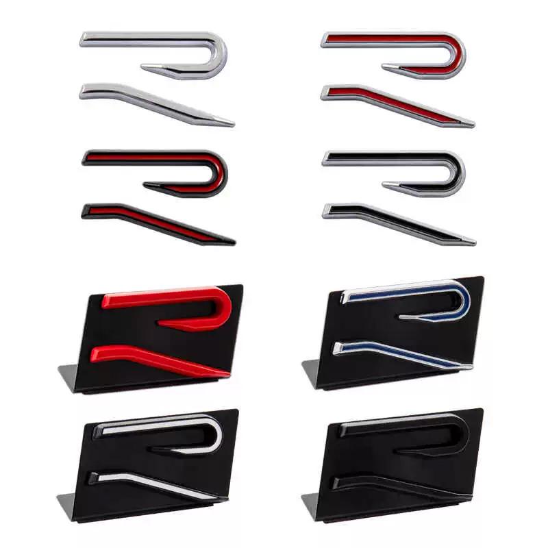 2026 Hot For VW VOLKSWAGEN Metal Car Front Grille Rear Trunk Sticker for Volkswagen R Line R Logo POLO PASSAT B5 B6 B7 Golf 5 6