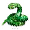 Simulation Snake Figurine 3D Printed Snake Movable Joint Creative Home Office Desktop Ornament