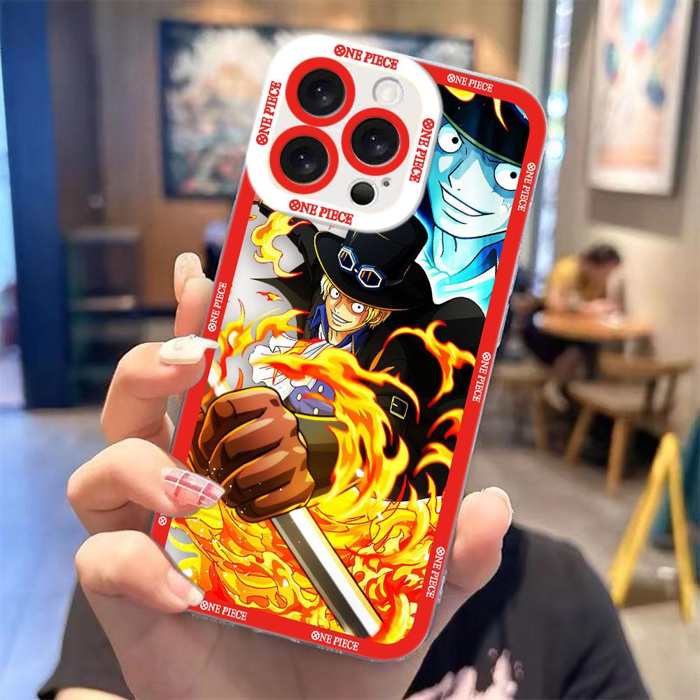 One P-Piece Luffy Zoro Ace Sanji Cover Clear Phone Case For Redmi Note 15 14 13 12 11 11T 11S 10 9 10S 9S 8 Pro Max Plus Case