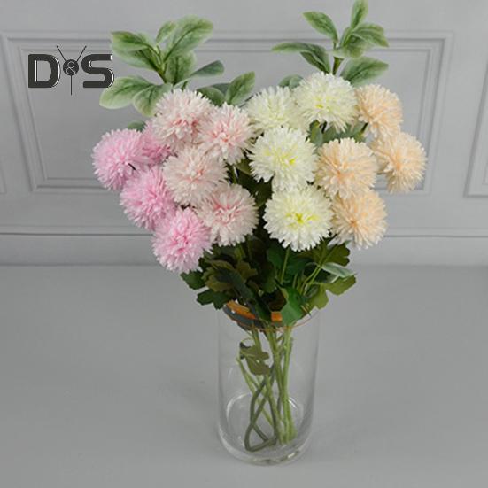 Simulation Blume Zarte DIY 4 Köpfe Künstliche Wohnkultur Gefälschte Ball Chrysantheme