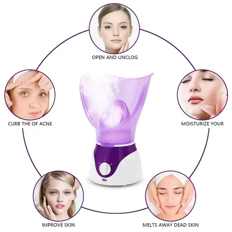 50ML Facial Steamer Nose Steamer Hot Sprayer Face Humidifier Skin Moisturizing Pores Cleansing Skin Deep Hydration Control Oil