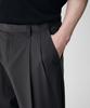 MUSINSA STANDARD [Cooltandard] Real Wide Hidden Banding Slacks [Gunmetal]