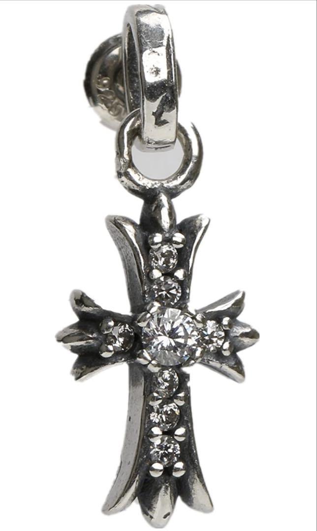 

[USED] Silver 925 Cross Earrings, Cross Earrings, Cross Pavé